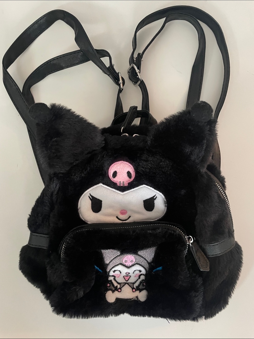 HELLO KITTY Kuromi Cartoon Anime Plushie Whimsigoth Soft Cute Mini Backpack